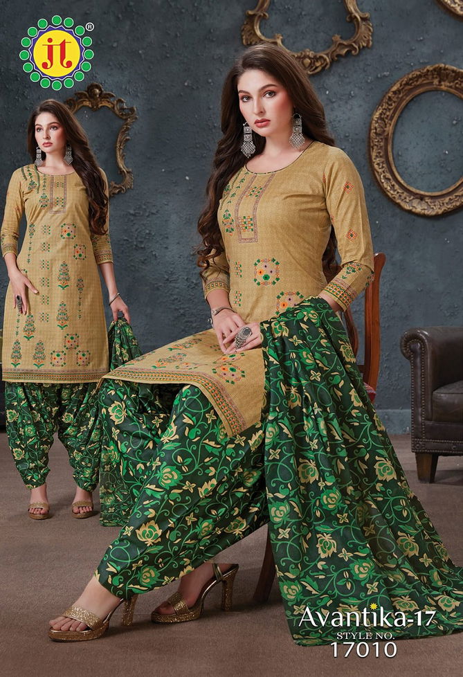 Jt Avantika 17 Casual Daily Wear Printed Cotton Dress Material Collection